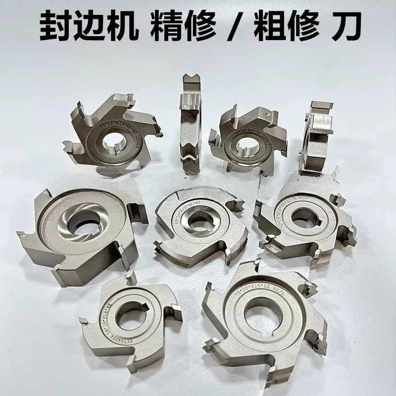 Carbide PCD Edgebander Trimming Knife Rough Fine Tracking Cutter For KDT Nanxing Edge‑Banding Machine Woodworking Spare Part