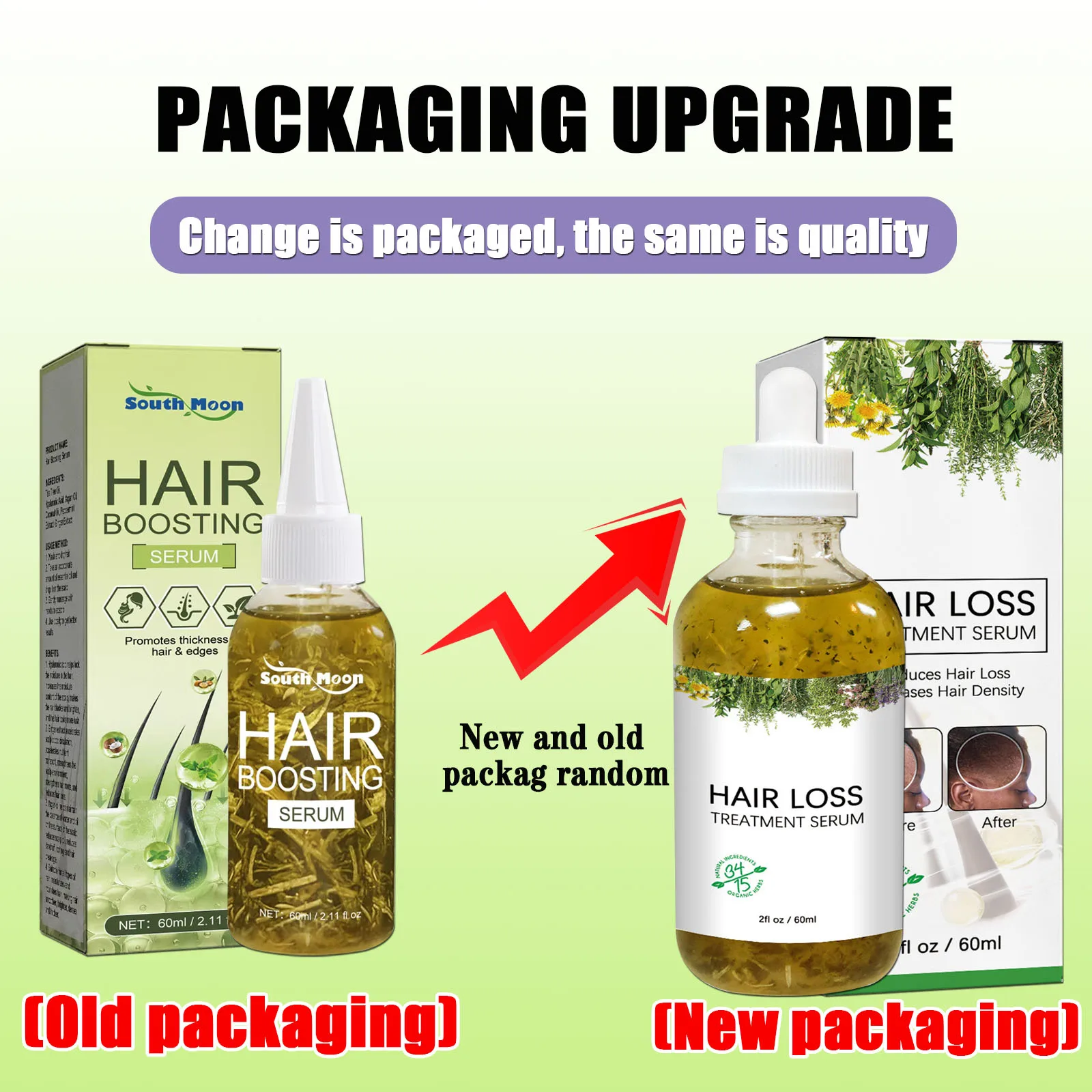 زيت نمو الشعر السريع أفريقيا مجنون الجر الثعلبة مصل مكافحة كسر الشعر رشاقته علاج تساقط الشعر رذاذ للرجل المرأة 60 مللي #6