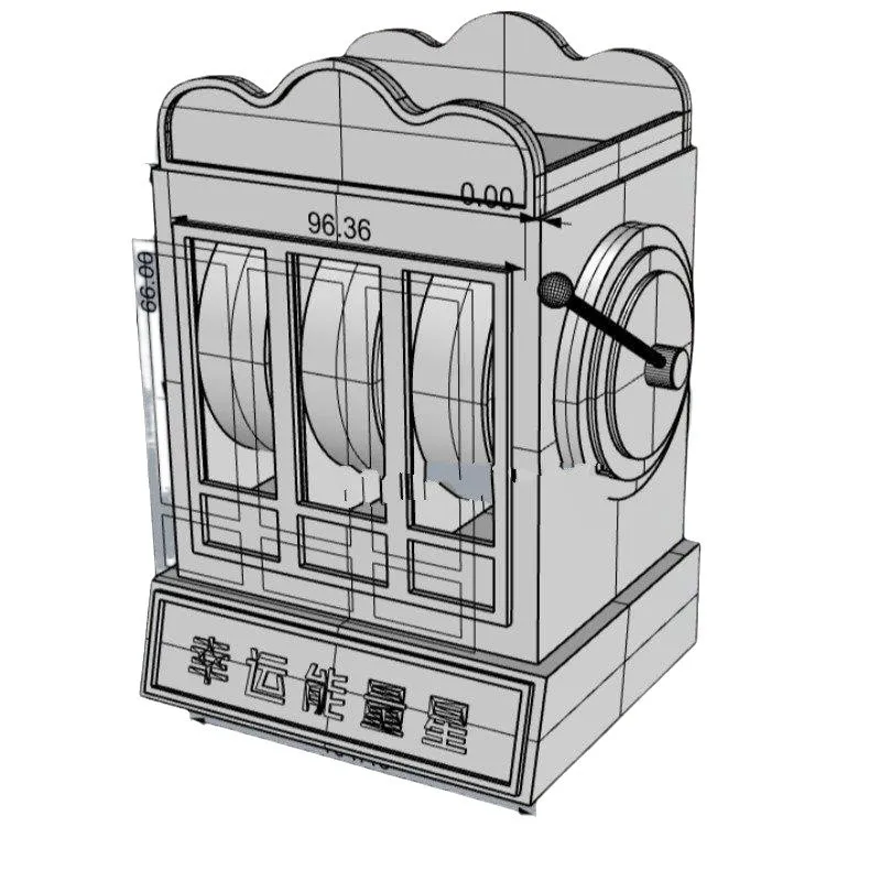 Slot machine roller-type mechanical joystick lottery machine, outdoor large-scale amusement equipment