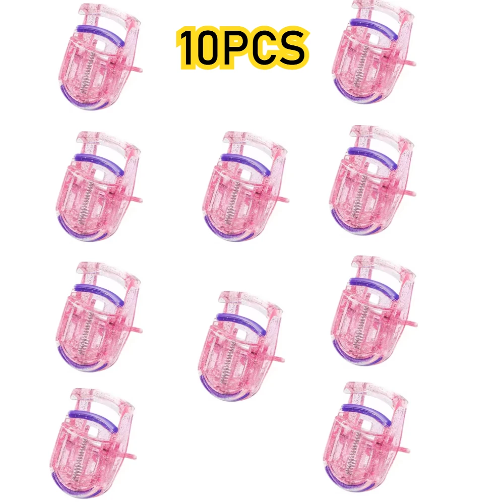 10PCS Professional Mini Eyelash Curler Portable Eye Lashes Curling Clips Cosmetic Cute Cat Paw Small Portable Eyelash Clip