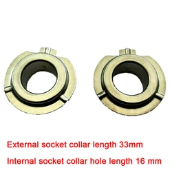 2pcs H7 LED Car Headlight Bulb Base Adapter Socket Retainer Holder Replacement 33mm Diameter External Socket Collar