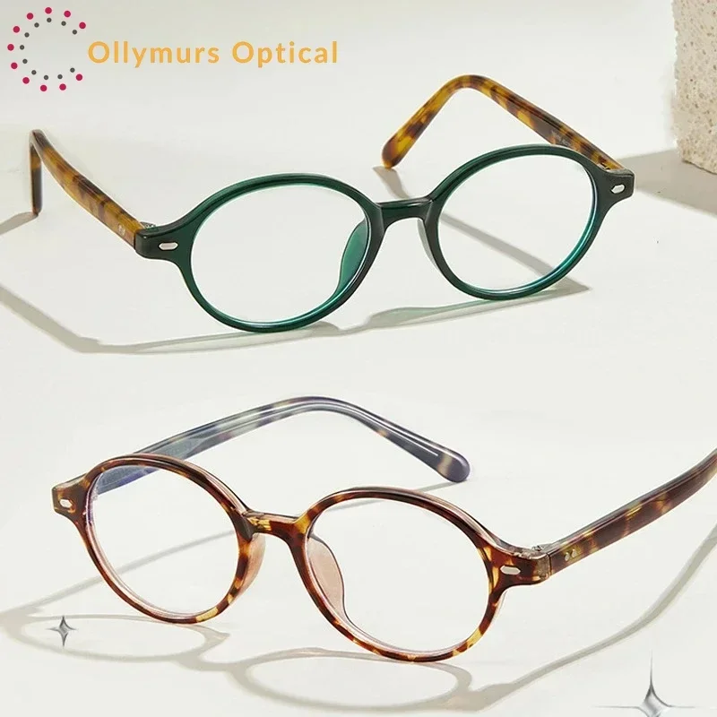

Очки Ollymurs Oval Retro Anti Glasses для женщин, фотохромные, с возможностью индивидуальной настройки, осенние, с защитой от синего света, для коррекции близорукости, зимние, для чтения