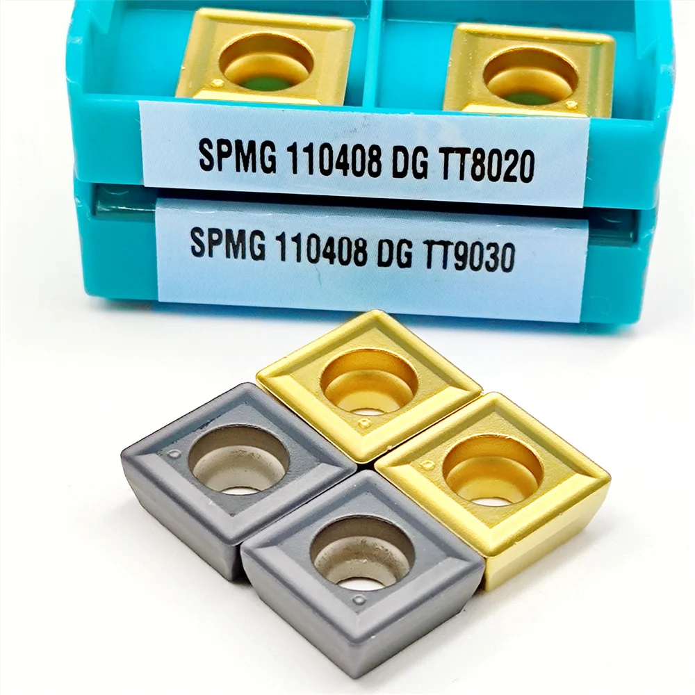 

10PCS SPMG110408 Carbide Inserts TT9030 TT8020 CNC Lathe Milling Tools for Stainless Steel Cast Iron Turning Blades Cutting