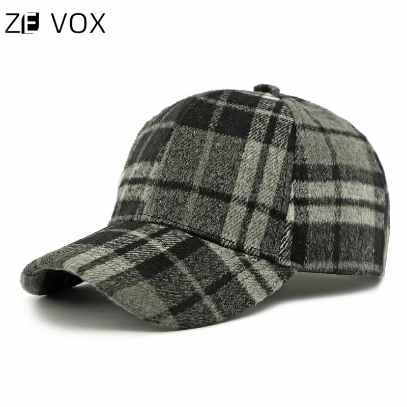 Fashionable and Classic Hard-top Official-website Baseball Cap for Men and Women, Autumn Spring Check Pattern Duck Tongue Cap