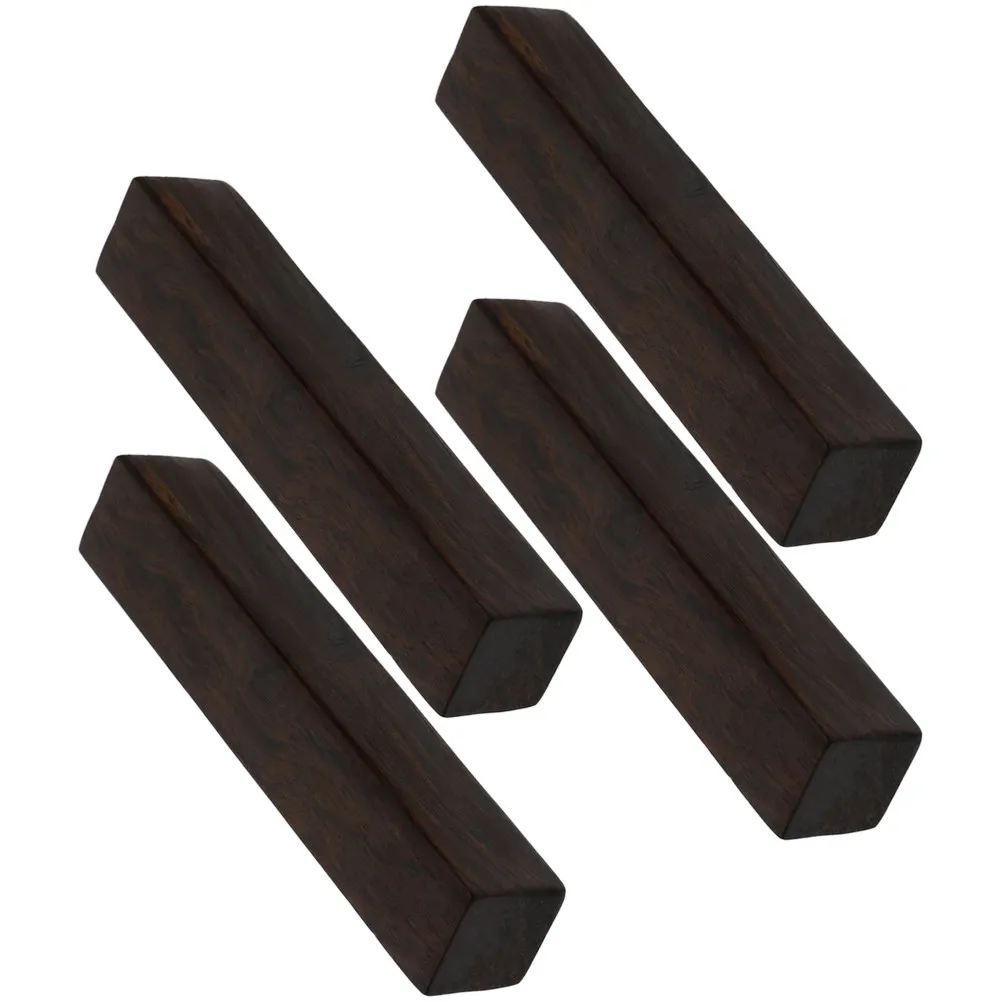 4Pcs Wooden Calligraphy Paperweight Rectangular Wood Paper Weight for Calligraphy Practice Office Study Room Decoration