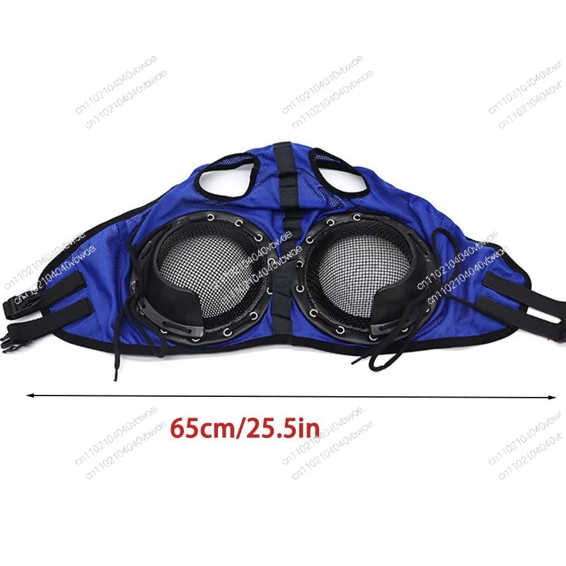 Race Horse Blindfold Harness Cover Windproof Blindfold Speed Windproof Belt Net Sand Proof