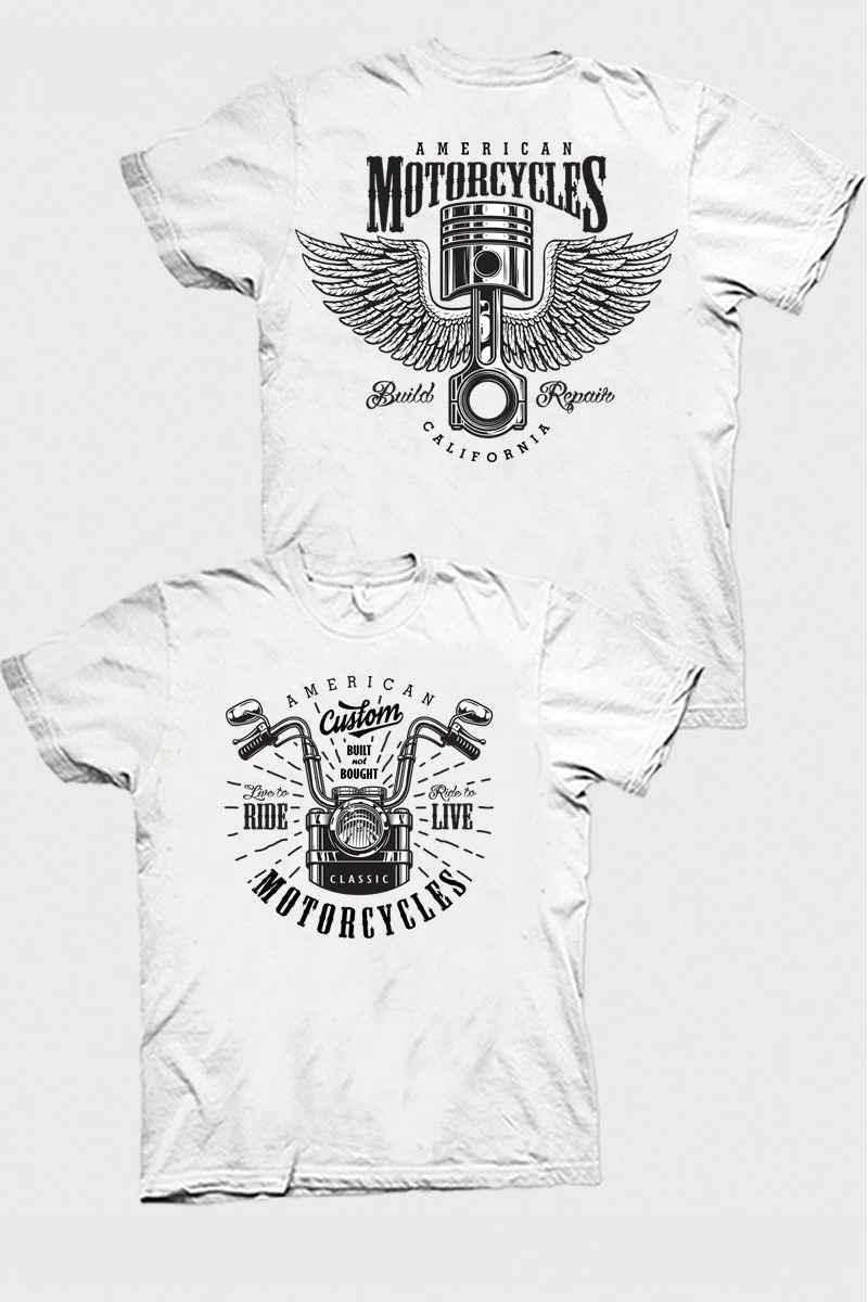 

Новая модная мужская футболка 2026 года в европейско-американском стиле с коротким рукавом, с принтом в стиле американского ретро-мотоцикла, ретро-футболка