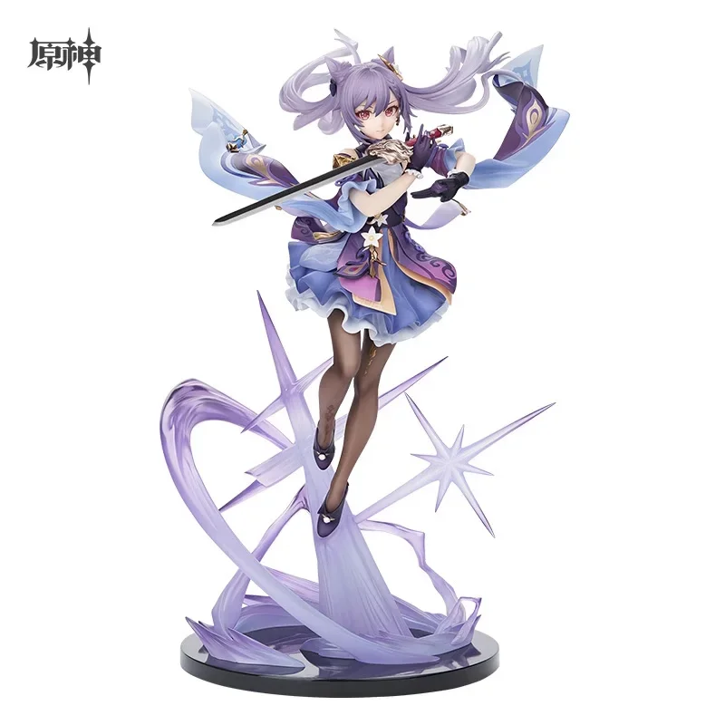 22cm Genshin Impact Keqing Sculpture Action Figures Ver 1/7 PVC Anime Figure Model Colletible Desktop Ornaments Gift Toys