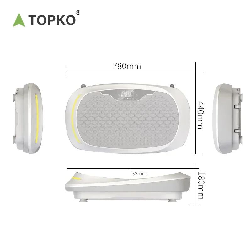 TOPKO new 4D Exercise machine whole body vibration plate Fat Burning Exercise Equipment Vibration Platform Machines with music