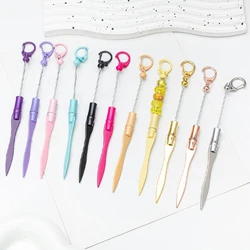 Beadable Letter Opener Metal Letter Opener with Keychain Clip, Beadable Envelope Opener Gift for Student Teacher 896C