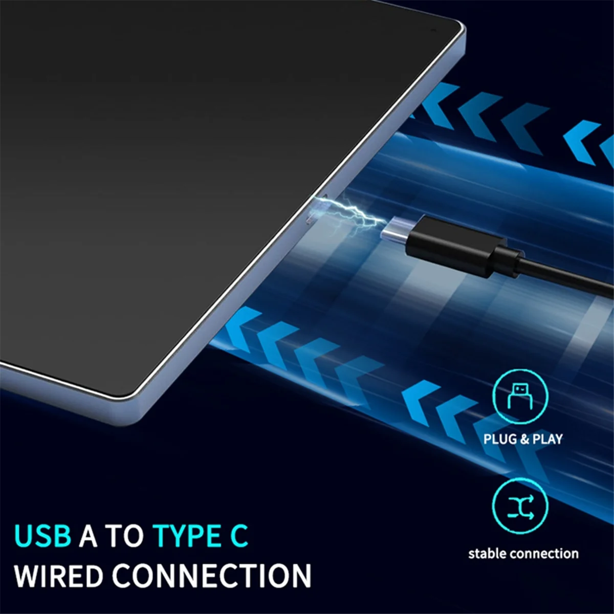 【24 Hours-Sale!】USB Wired Multi-Touch Trackpad Slim Touchpad Mouse for Window Desktop/Laptop/Notebook Computer PC Black