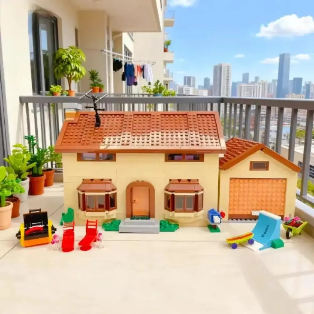 

Family House Party Building Bricks 2527PCS Street View Series 71006 DIY Assembly Educational Model Birthday Presents