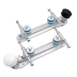 Support de patin à roulettes Quad, camions de patin à double ligne, bagues, jeu de tête de frein, fourniture de pièces de base de patines de patin, 1 paire