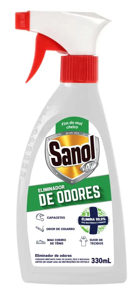 Sanol eliminador de odores a7 tenis e capacete 330ml