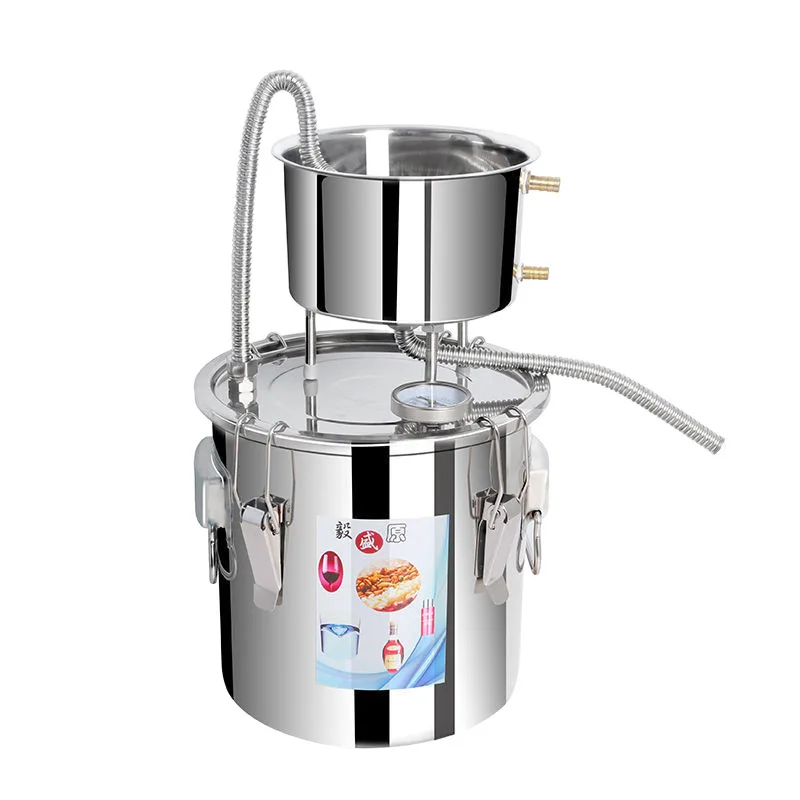 10/22/35/55L Small Home Stainless Steel Beer Brewing Alcohol Distiller Distillation Equipment For Sale