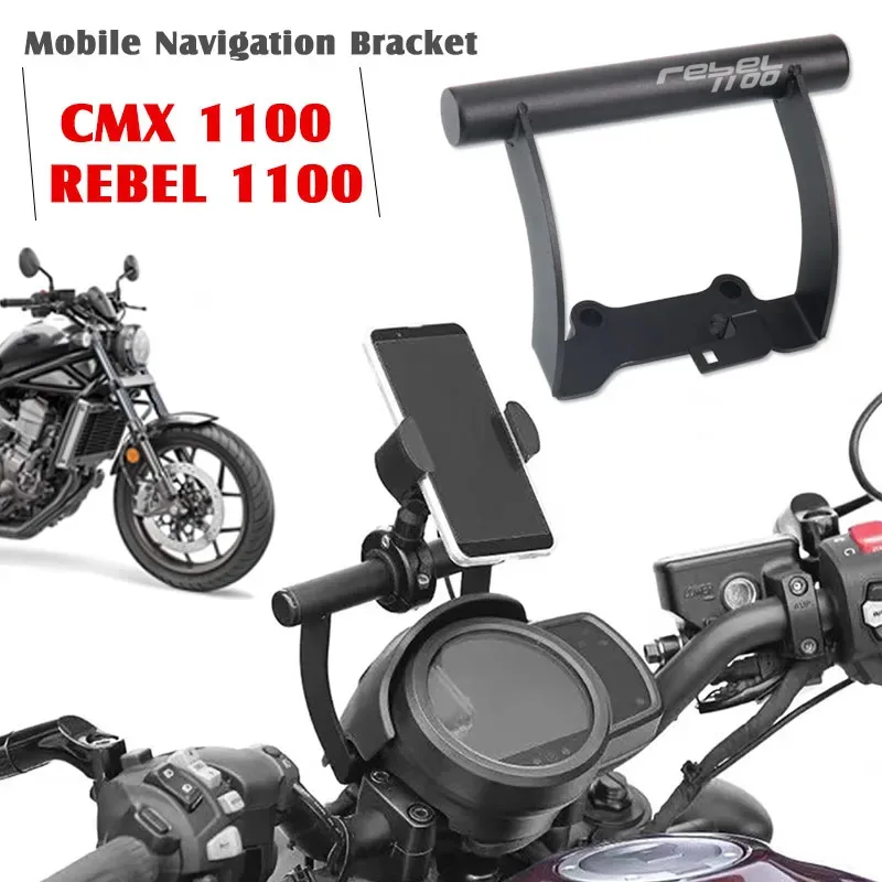 

Motorcycle Front Stand Holder Smartphone Navigation Bar Mobile Phone Bracket GPS For REBEL CMX1100 CM1100 CM CMX 1100