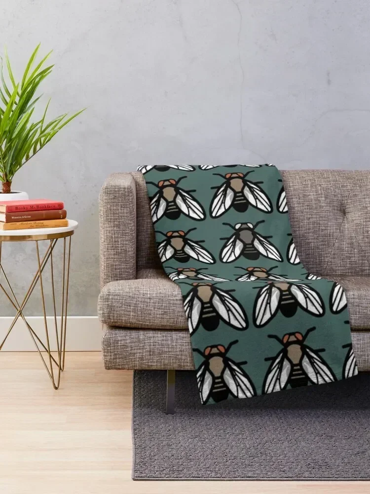 Drosophila Fruit Fly Mutant Genetics Evolution Throw Blanket Summer Cool Breathable Blanket for Sleeping