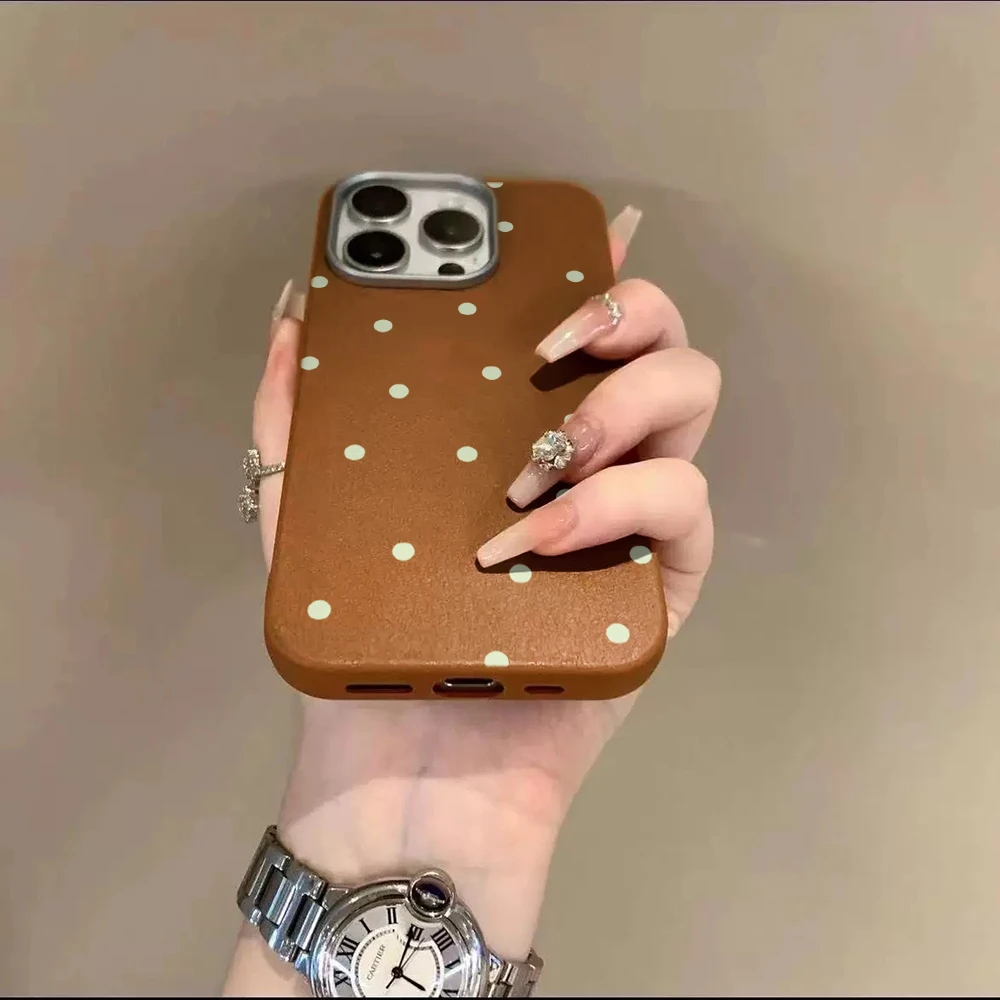 Phone Case For Xiaomi Redmi Note 14 13 12 11 10 Pro 5G 4G Global For Redmi 12 14C 113C 5C 5G 13 14 Simple Cute Polka Dots Cover view 5