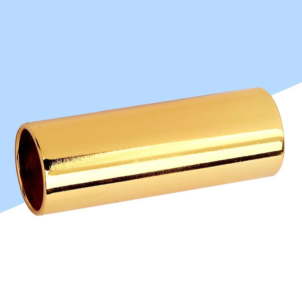 

51Mm R37 Metal Finger Slide Bar Golden Durable Smooth Sustain Bright Sound For Electric Acoustic Guitar Ukulele Banjo Strings