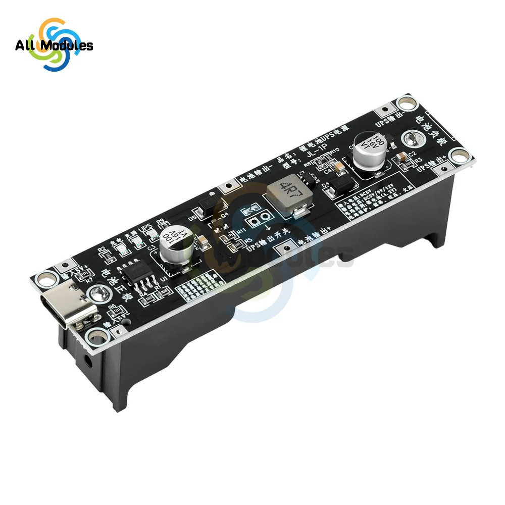 

DC 5V 9V 12V UPS Power Supply Module for IoT Router Backup with Lithium Battery Charging And Boost 18650 Battery Board