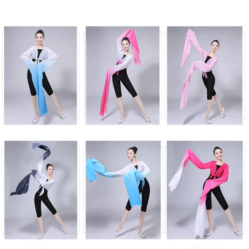 Chinese Classical Operas Clothes Girls Folk Dancing Custome Women's Long Sleeve Dancing Wear