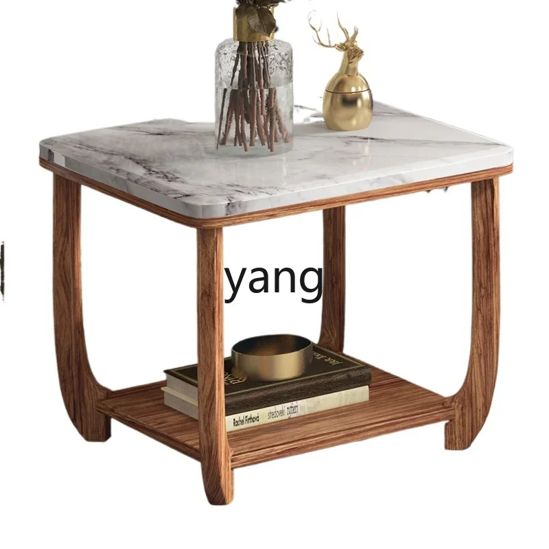 

CX Modern Minimalist Ugyen Wooden Corner Table New Chinese Style Nordic Marble Side Table