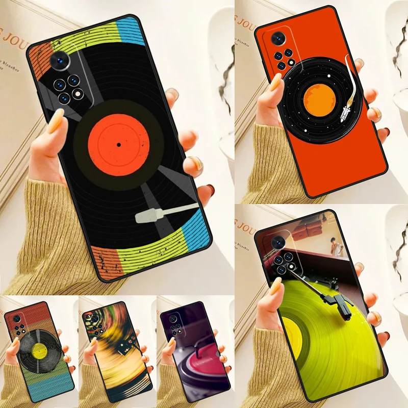 Vinyl Record Music Case For Samsung Galaxy S24 Plus S23 S20 S21FE Lite S22 Ultra Note 20 S8 S9 S10 Phone Coque