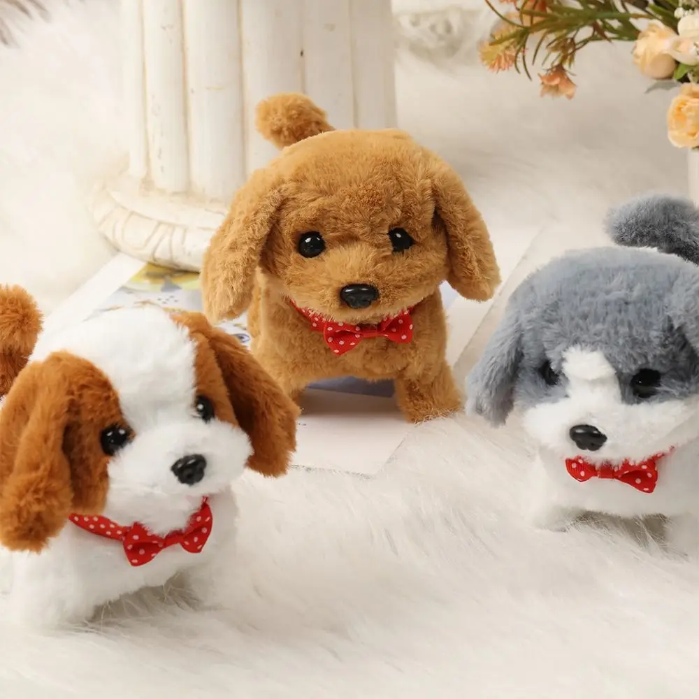 New High Quality Plush Robot Puppy Interactive Walking Simulated Puppy Barking Tail Wagging Educational Gift Chilren Cute