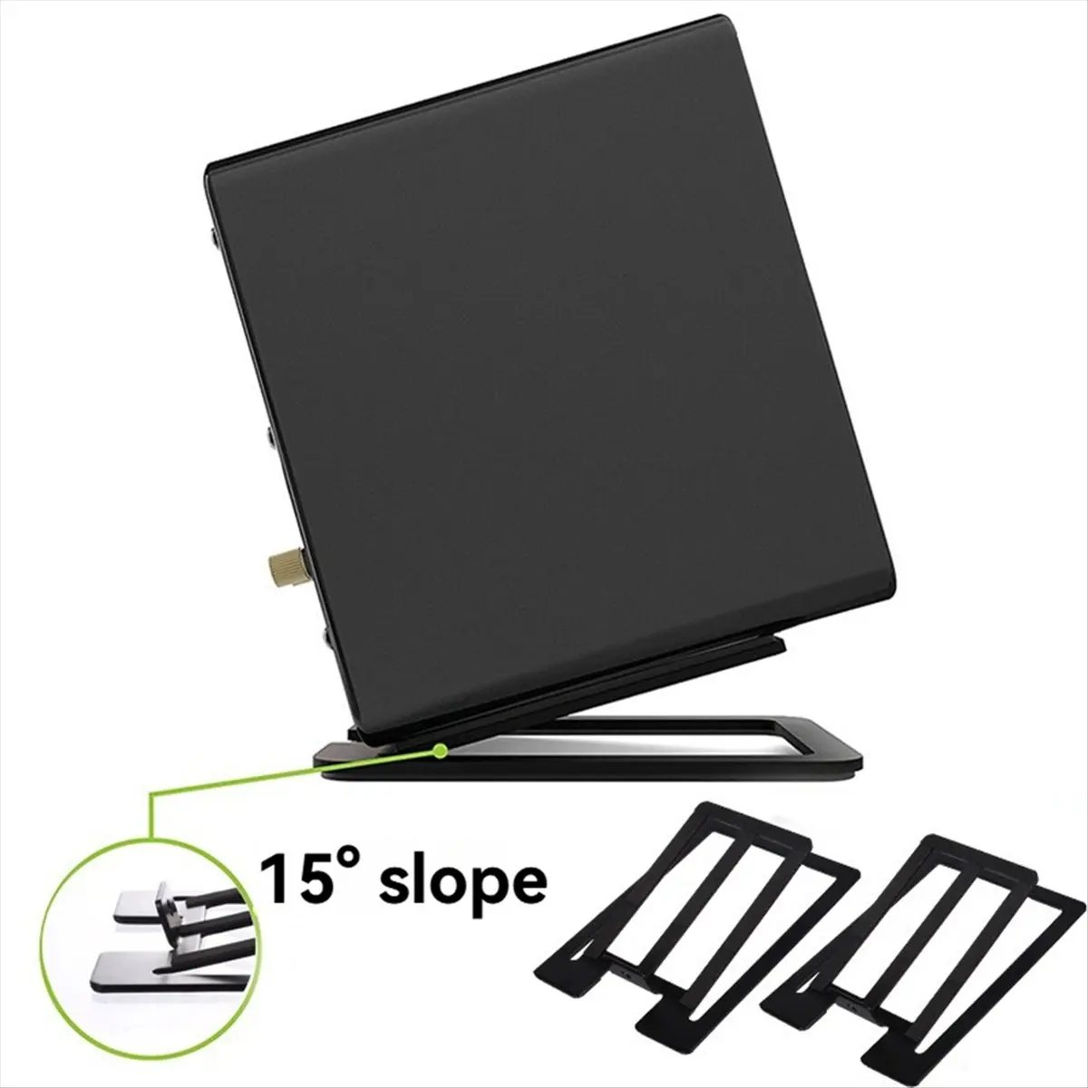 [VALUE PACK]Desktop Speaker Stand Base Computer HIFI Speaker Stand with Shock Absorption and Enhanced Sound Quality