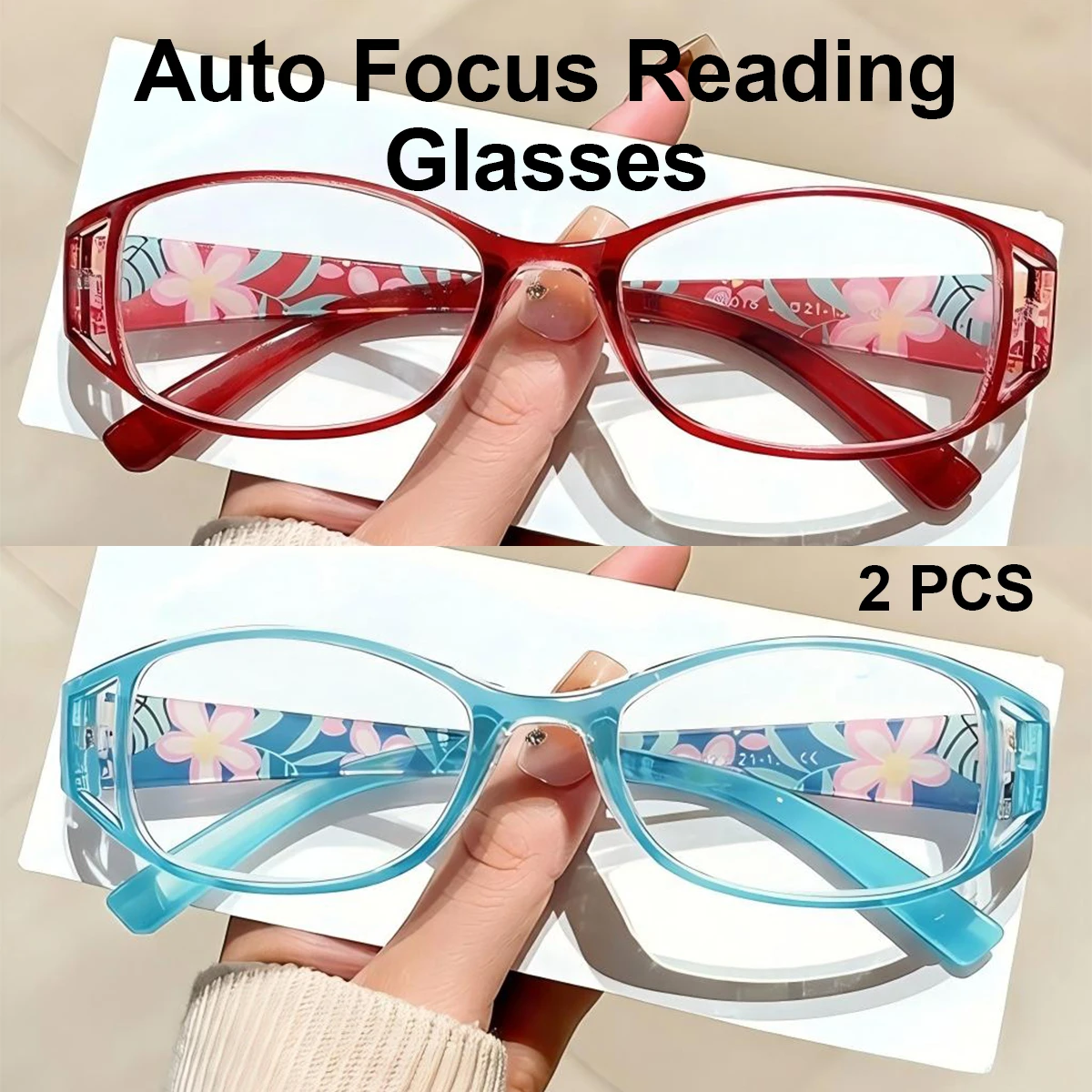Auto Focus Reading Glasses for Men And Women Anti Blue Ray Presbyopia Eyeglasses Antifatigue Computer Eyewear L8