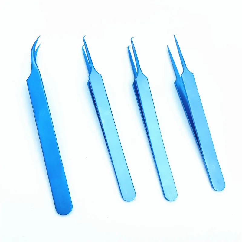 Titanium Ophthamic Forceps Different Jeweler Style 1PCS Eye Tweezers Surgical Instruments