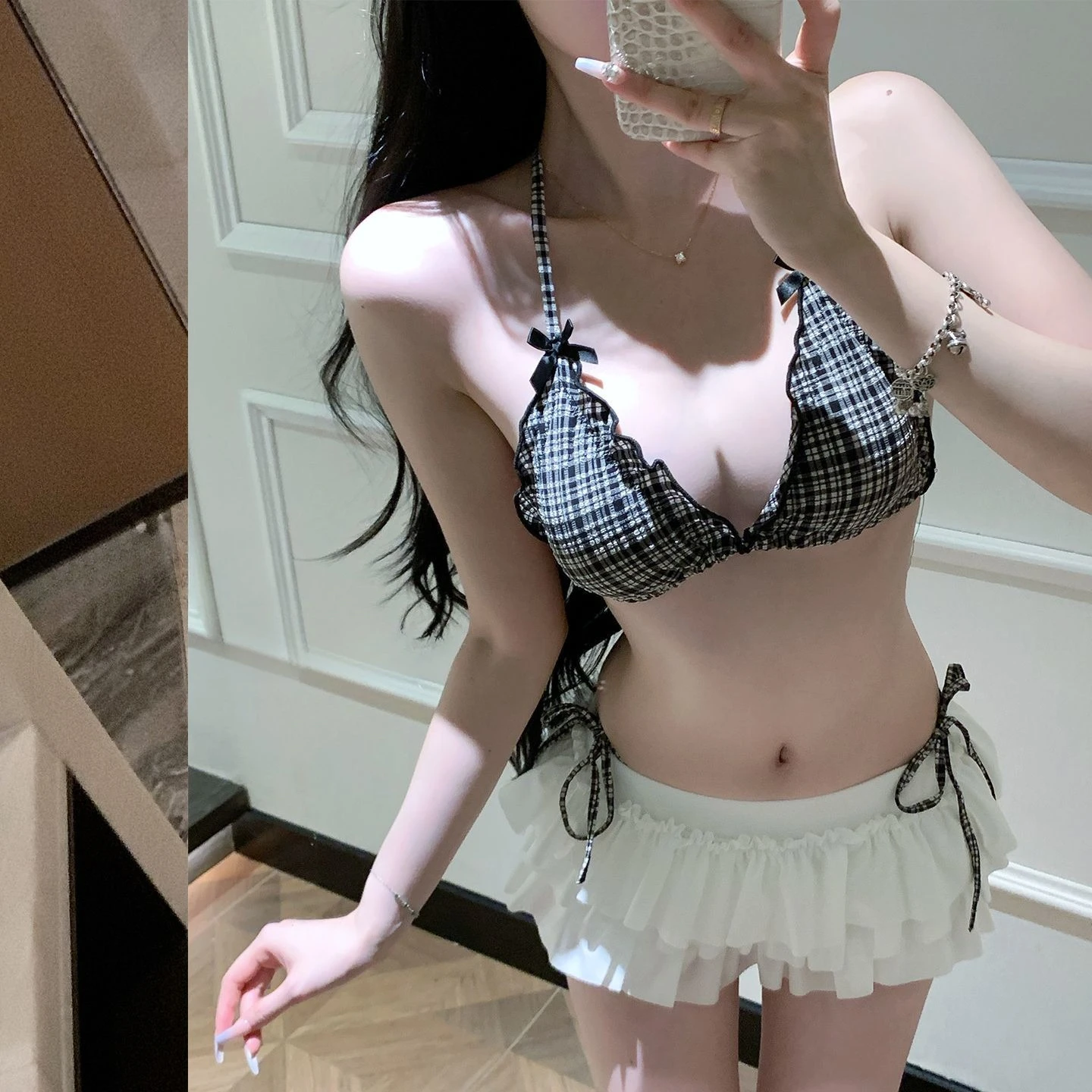 2026 Women's Beach Holiday High Waisted Halter Bikini Set 2 Piece Swimsuit Push Up Sexy Bohemian Holiday view 6