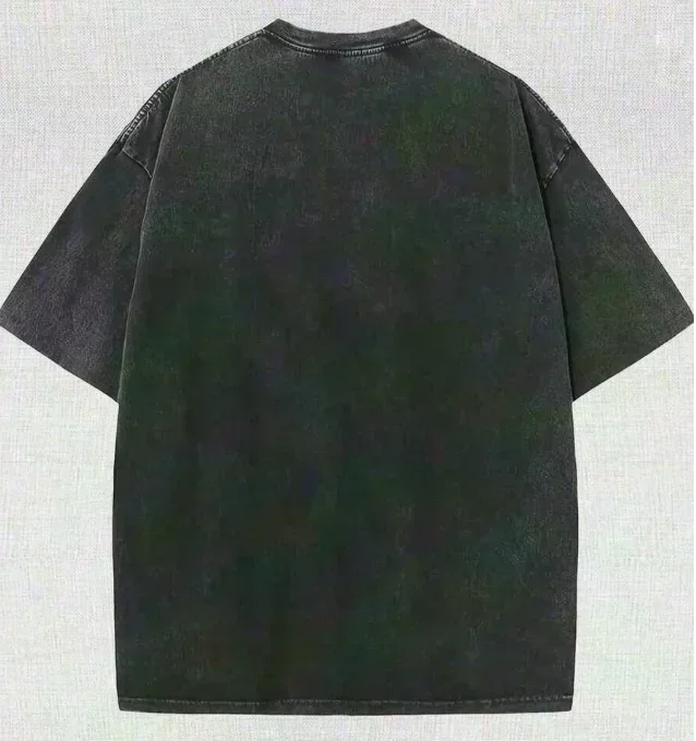 Retro Washed Black Whale Shark Print T-Shirt für Damen im koreanischen Stil mit Meerestier-Grafik, lässiges Baumwoll-Kurzarm-T-Shirt – Detail 5