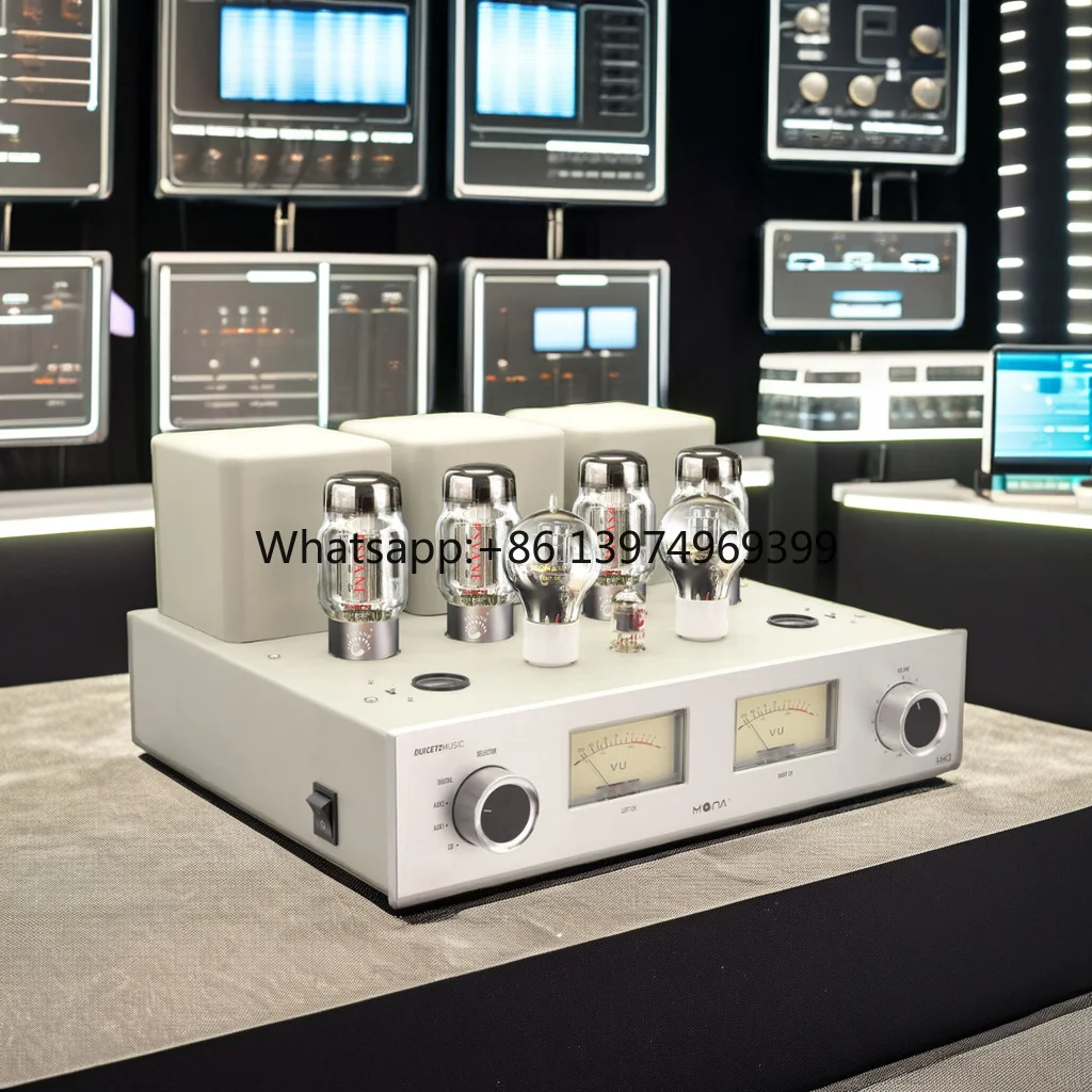 MONA High Power KT88 Push-Pull Tube Amplifier 56wx2 Audiophile Hifi 2.0 Channel Home Audio Processor Tube Amplifier 220v