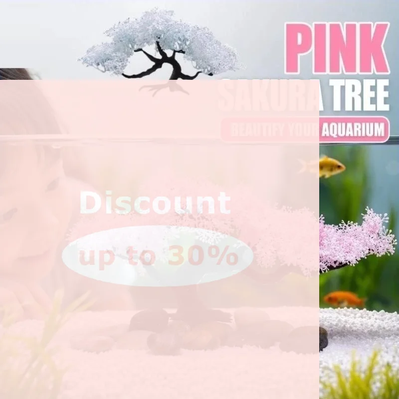 Betta Fish Tank - [Pohon Bonsai Buatan Berwarna Putih dengan