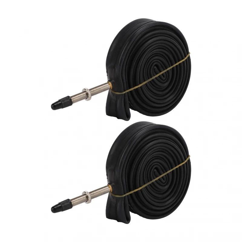 AliExpress DOACT 2 Pack 700x23C Bike Inner Tube 700c Presta Valve Butyl Rubber Bike Tube with 2 Tire Levers for Mountain Bikes Road Bikes