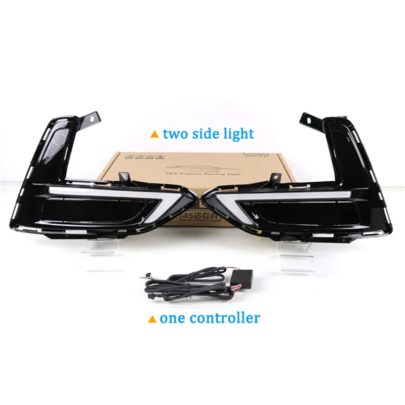 

For- Sentra Sylphy 2019 2020 Daytime Running Lights with Turn Signals LED Drl Fog Lights