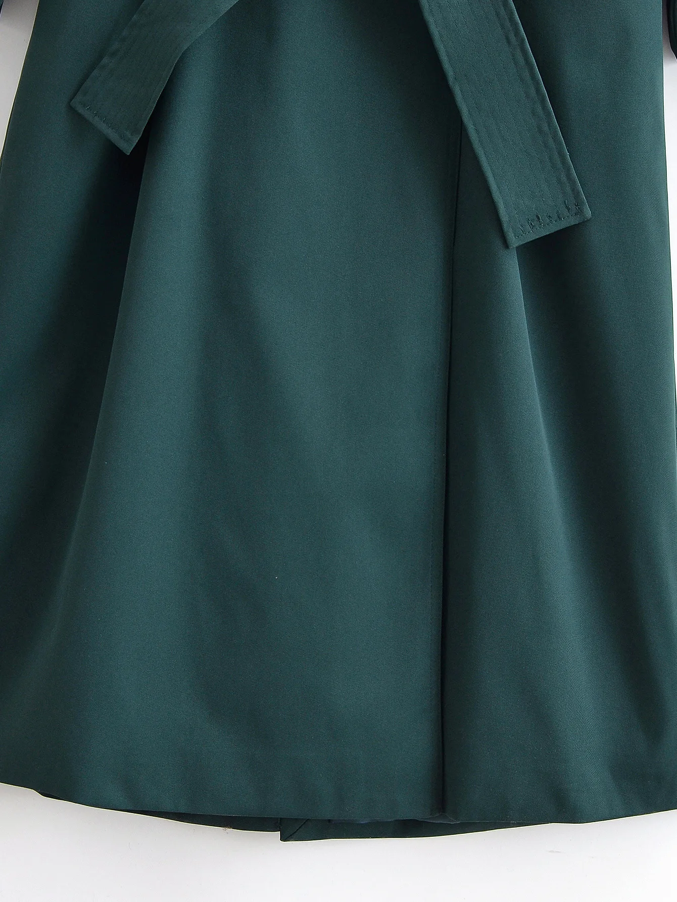 Mode jas met dubbele rij knopen Elegante lange trenchcoats voor dames Nieuw met riem Effen jas Street Style windjack