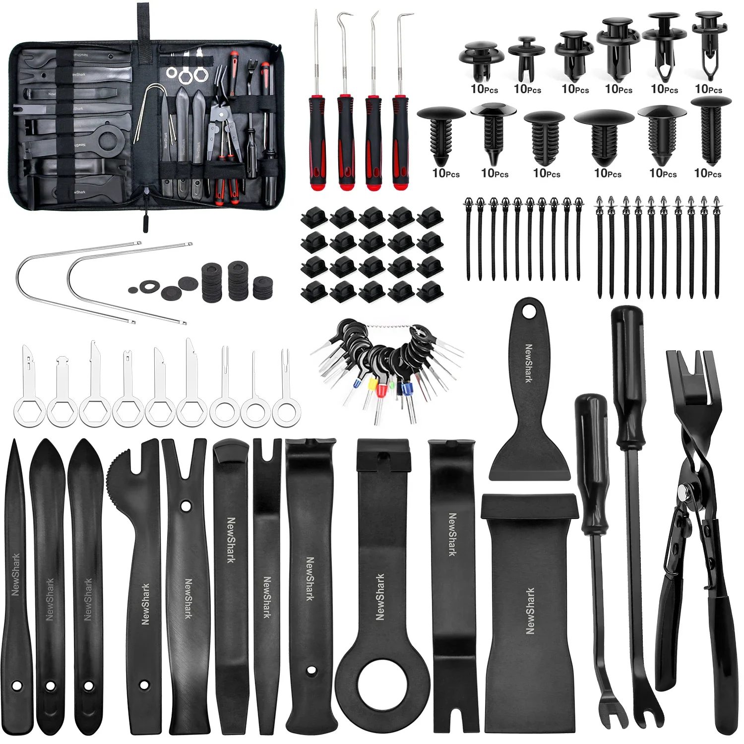 Hand-held Disassembly Tools Car Trim Removal Tool Panel Door Audio Trim Removal Kit Auto Clip Pliers Fastener Remover Set