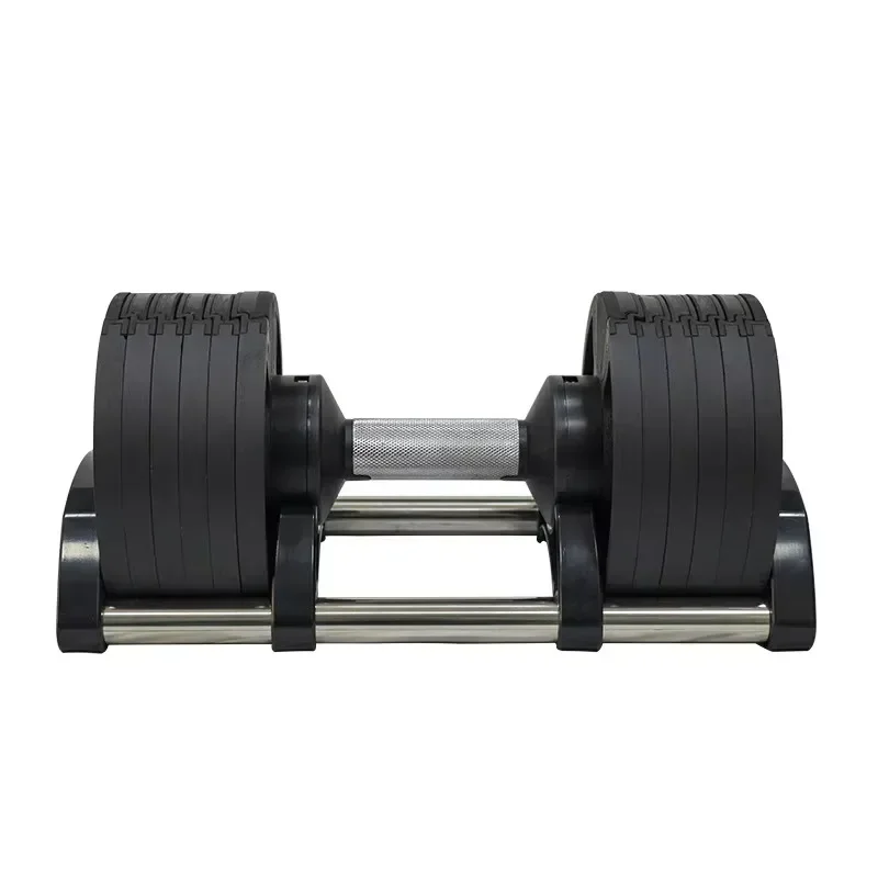 Adjustable Gym Set with Durable Electroplated Solid Iron Barbell Plates for Men Women's Bench Press Quick Change Feature 16kg