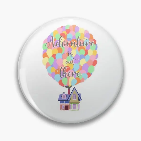 Adventure Is Out There  Soft Button Pin Lapel Pin Collar Creative Women Badge Decor Hat Cute Cartoon Gift Brooch Lover Clothes