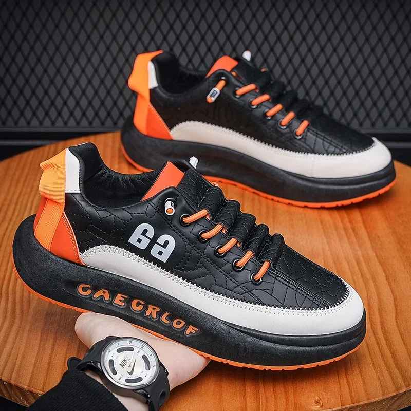 Sapatos casuais respiráveis para homens, tênis ciber comemorados, sola macia, novo, outono, 2022