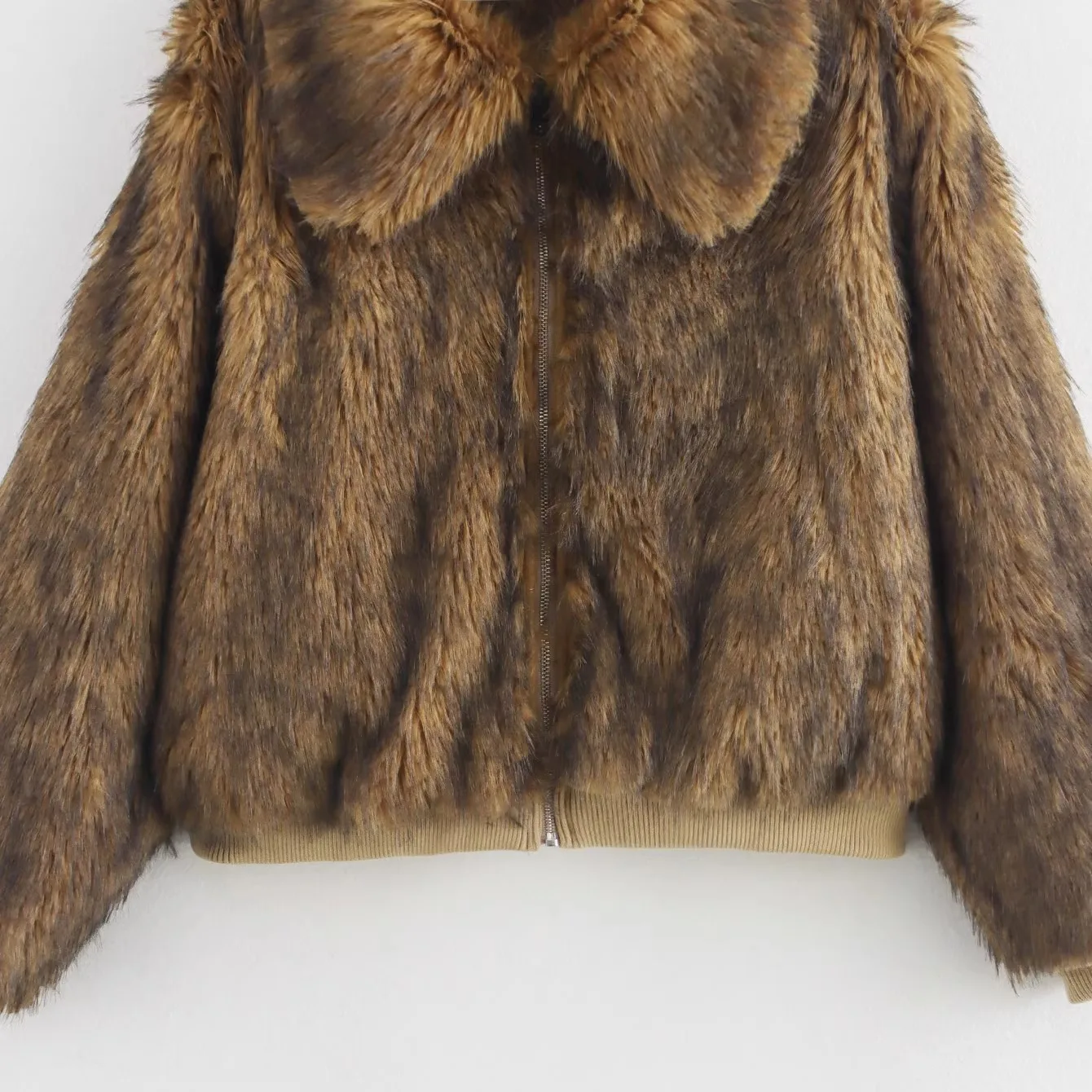 Modny, uniwersalny płaszcz ze sztucznego futra JNLEAOG, damski, casualowy, designerski, jesienny nowy model, długi, styl uliczny.