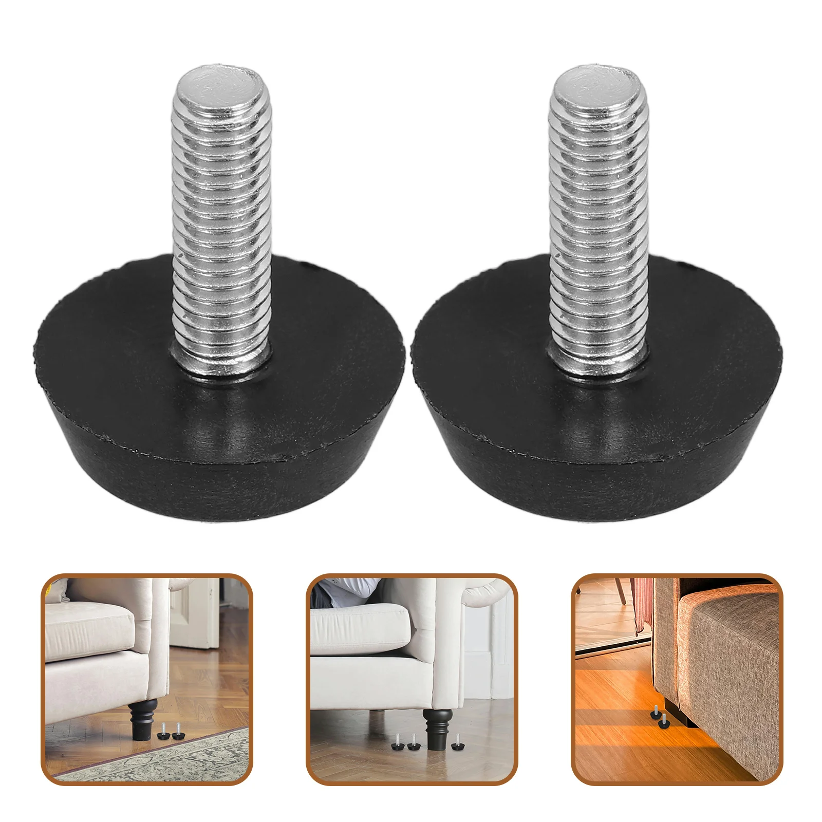 

20Pcs Adjustable Furniture Foot Pads Screw on Chair Gliders for Hardwood Floors Anti Slip Noise Reduction Home Office Use