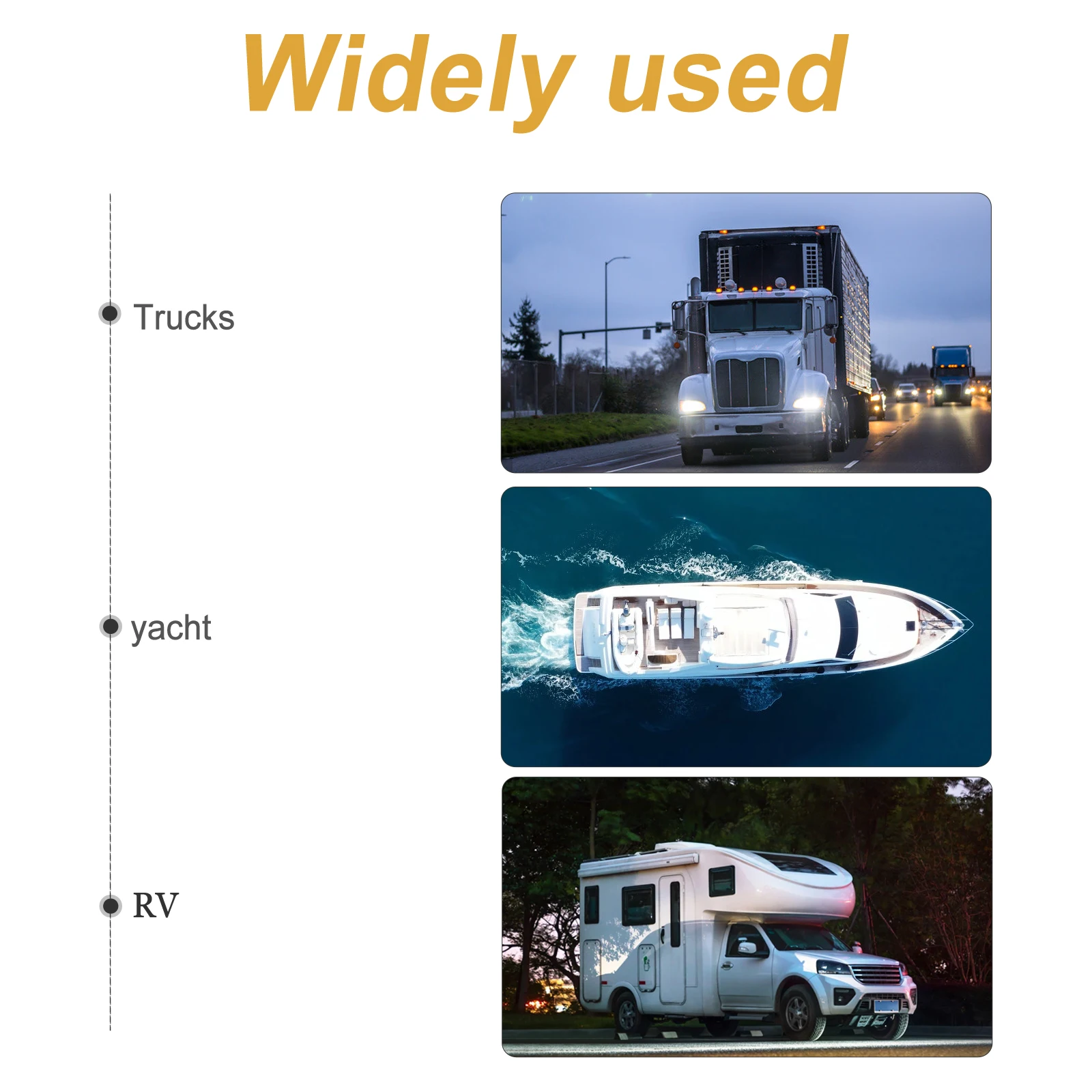 

Universal 3W Led Reading Light For Rv Yacht Boat Wall Mountable Swivel Spotlight Compact Marine Automotive Accessory