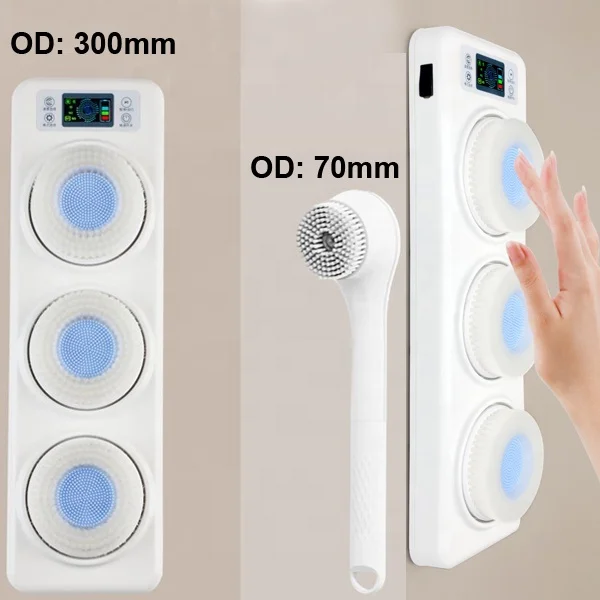 Baby Bath Electric Wall-Mounted Automatic Back Scrubber & Mud Bath Massager for Home Hotel Bathroom Use Model