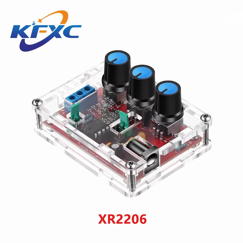 XR2206 High Precision Signal Generator DIY Kit Sine Triangle Square Waves 1Hz 1MHz Frequency Range Adjustable Frequency