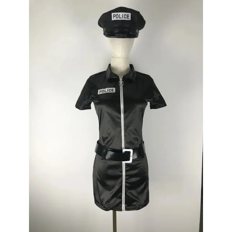 RT01 dorosły Halloween seksowna policjantka policjant strój kostium z akcesoriami Cosplay karnawał fantazyjna sukienka na imprezę kombinezon * Jk2