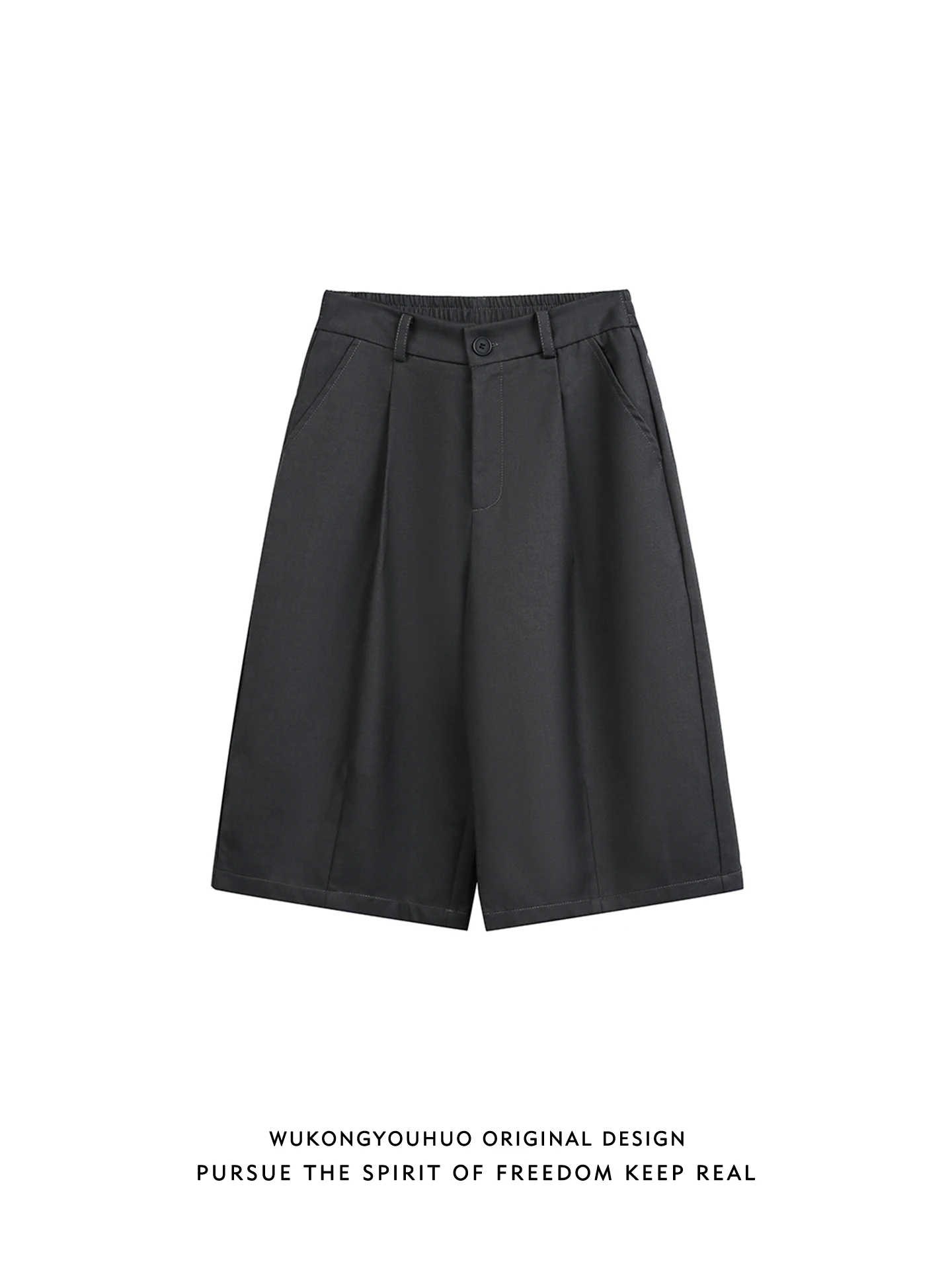 

Мужские повседневные брюки Cleanfit в американском ретро-стиле, свободные, прямого кроя, укороченные (7/8), однотонные, универсальные, комфортные, дышащие, летние