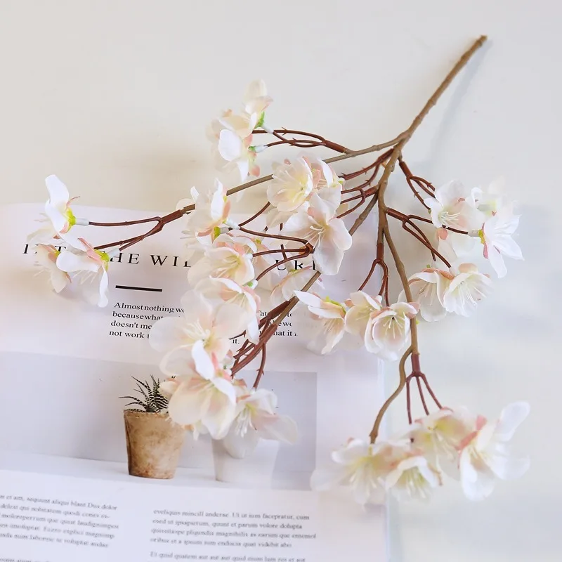 40 cm kunstmatige kersenbloesem tak zijde simulatie bloem voor thuis kamer vaas decoratie DIY bruiloft decor bruidsboeket